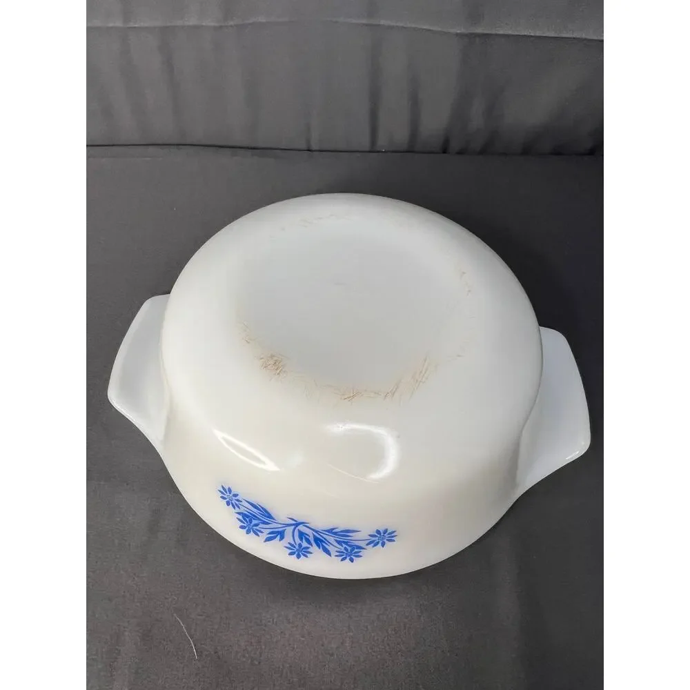 Vintage Fire King Baking Dish 436 Cornflower Pattern